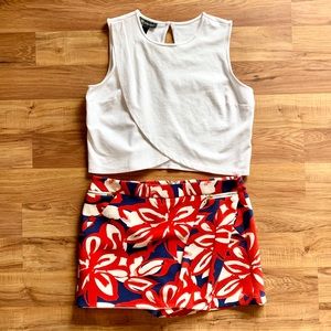 Floral Mini Skort